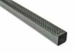 Carbon Fiber Roll Wrapped Twill Square Tube ~ 1" ID X 1" ID X 24"