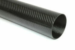 Carbon Fiber Roll Wrapped Twill Tube ~ 2.5" ID X 48", Gloss Finish