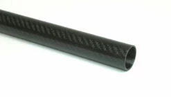 Carbon Fiber Roll Wrapped Twill Tube ~ 1.125" ID X 72", Gloss Finish